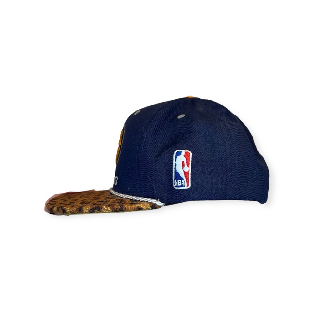 Custom Mitchell & Ness Leopard Print Pacers Hat - image 2
